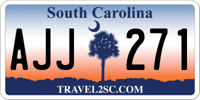 SC license plate AJJ271