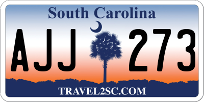 SC license plate AJJ273