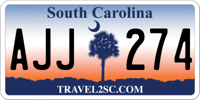 SC license plate AJJ274