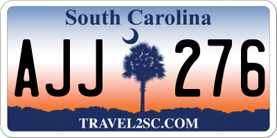 SC license plate AJJ276