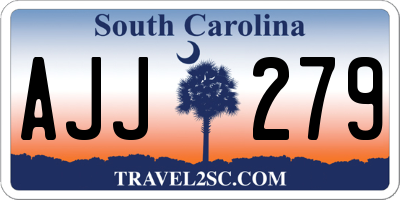 SC license plate AJJ279