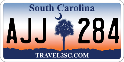 SC license plate AJJ284