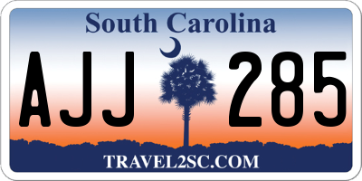 SC license plate AJJ285