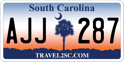 SC license plate AJJ287
