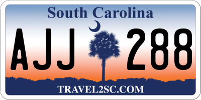SC license plate AJJ288