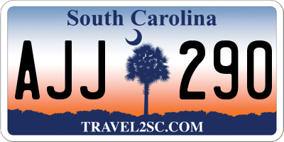 SC license plate AJJ290