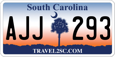 SC license plate AJJ293