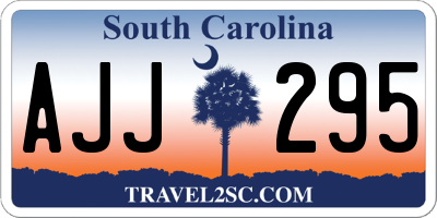 SC license plate AJJ295