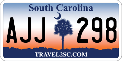 SC license plate AJJ298