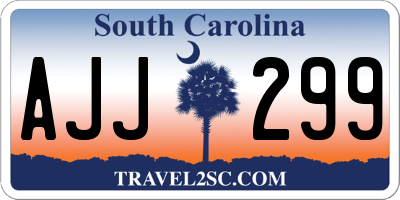 SC license plate AJJ299