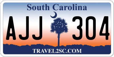 SC license plate AJJ304