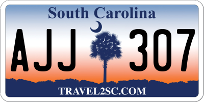 SC license plate AJJ307