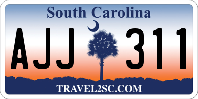 SC license plate AJJ311