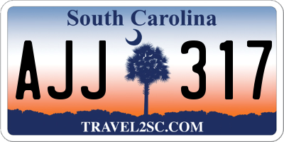 SC license plate AJJ317