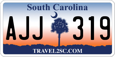 SC license plate AJJ319