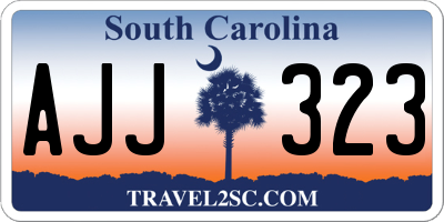 SC license plate AJJ323