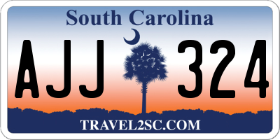 SC license plate AJJ324