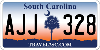 SC license plate AJJ328