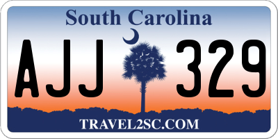 SC license plate AJJ329