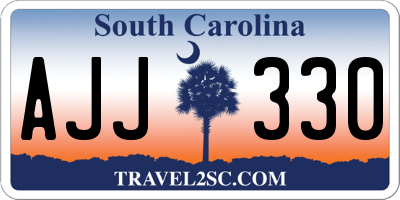 SC license plate AJJ330