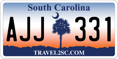 SC license plate AJJ331