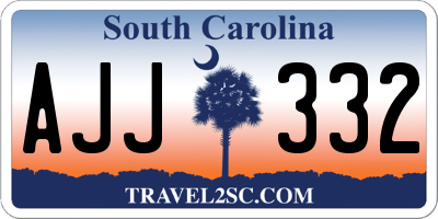 SC license plate AJJ332