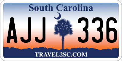 SC license plate AJJ336