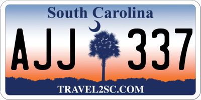 SC license plate AJJ337