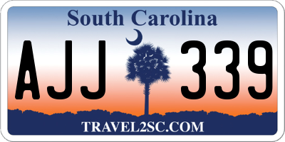 SC license plate AJJ339