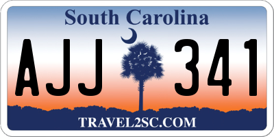 SC license plate AJJ341