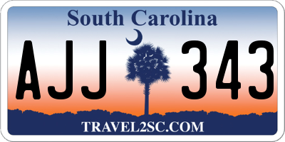 SC license plate AJJ343
