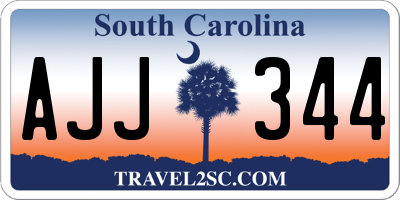 SC license plate AJJ344