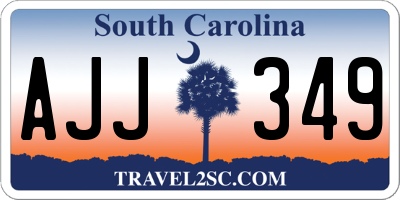 SC license plate AJJ349