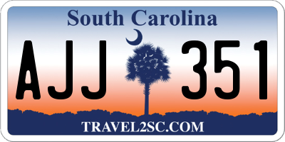 SC license plate AJJ351