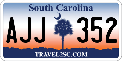 SC license plate AJJ352