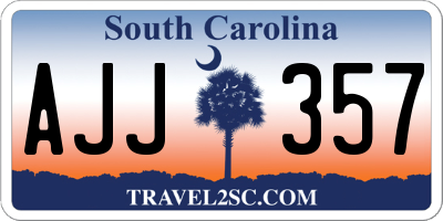 SC license plate AJJ357