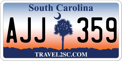 SC license plate AJJ359