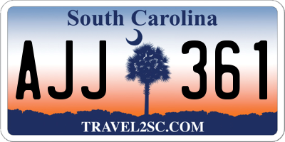 SC license plate AJJ361