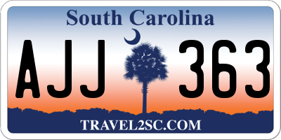 SC license plate AJJ363