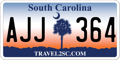 SC license plate AJJ364