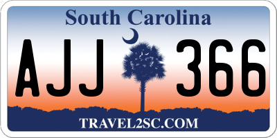 SC license plate AJJ366