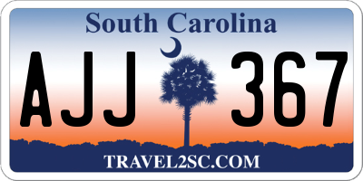SC license plate AJJ367