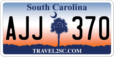 SC license plate AJJ370