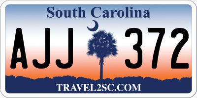 SC license plate AJJ372