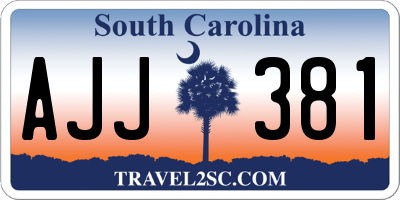 SC license plate AJJ381