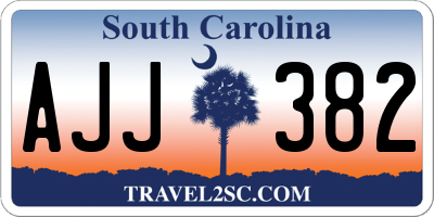 SC license plate AJJ382