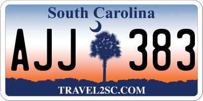 SC license plate AJJ383