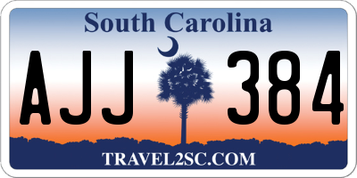 SC license plate AJJ384