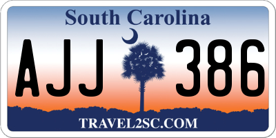 SC license plate AJJ386