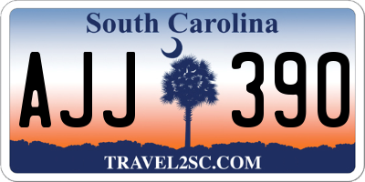 SC license plate AJJ390
